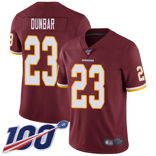 Washington Redskins Limited Burgundy Red Men Quinton Dunbar Home Jersey NFL Football 23 100th